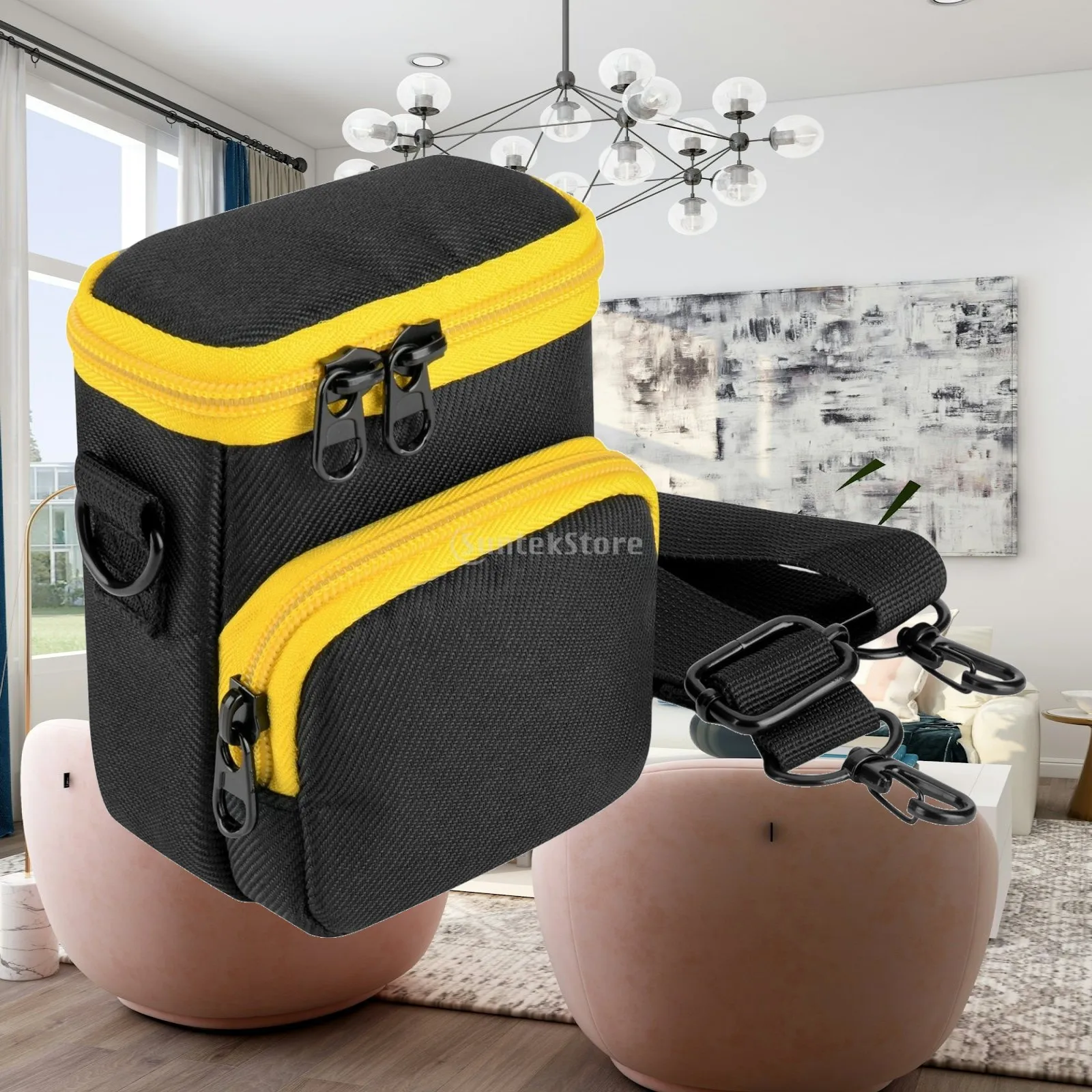 Camera Slings Bag Camera Storage Bag Carrying Case Double Pocket for FZ53 FZ45 Pixpro