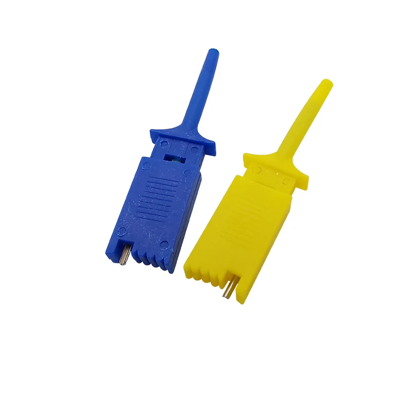 10Pcs Test Hooks Clips for Logic Analyzers Electronic Testing Grabber Flat Test Hook Connection