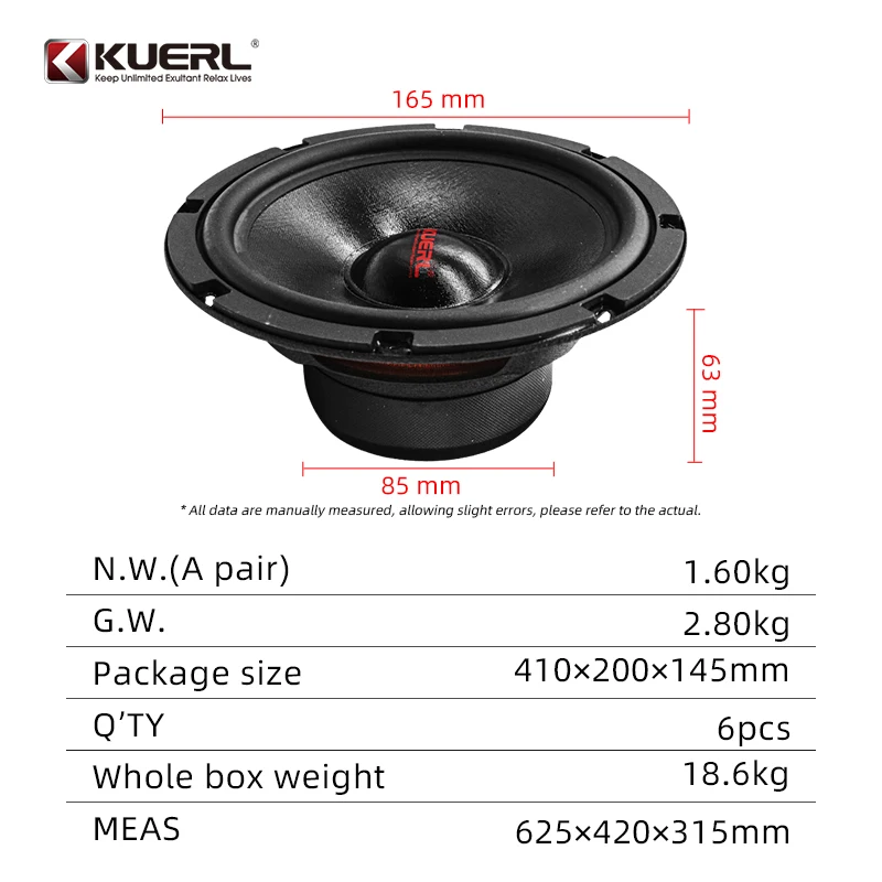 Wholesale High Quality Hi-Fi 6.5 Inch Subwoofer Speaker  Car Aduio Component Speaker Sets System with Crossovers & Tweeters