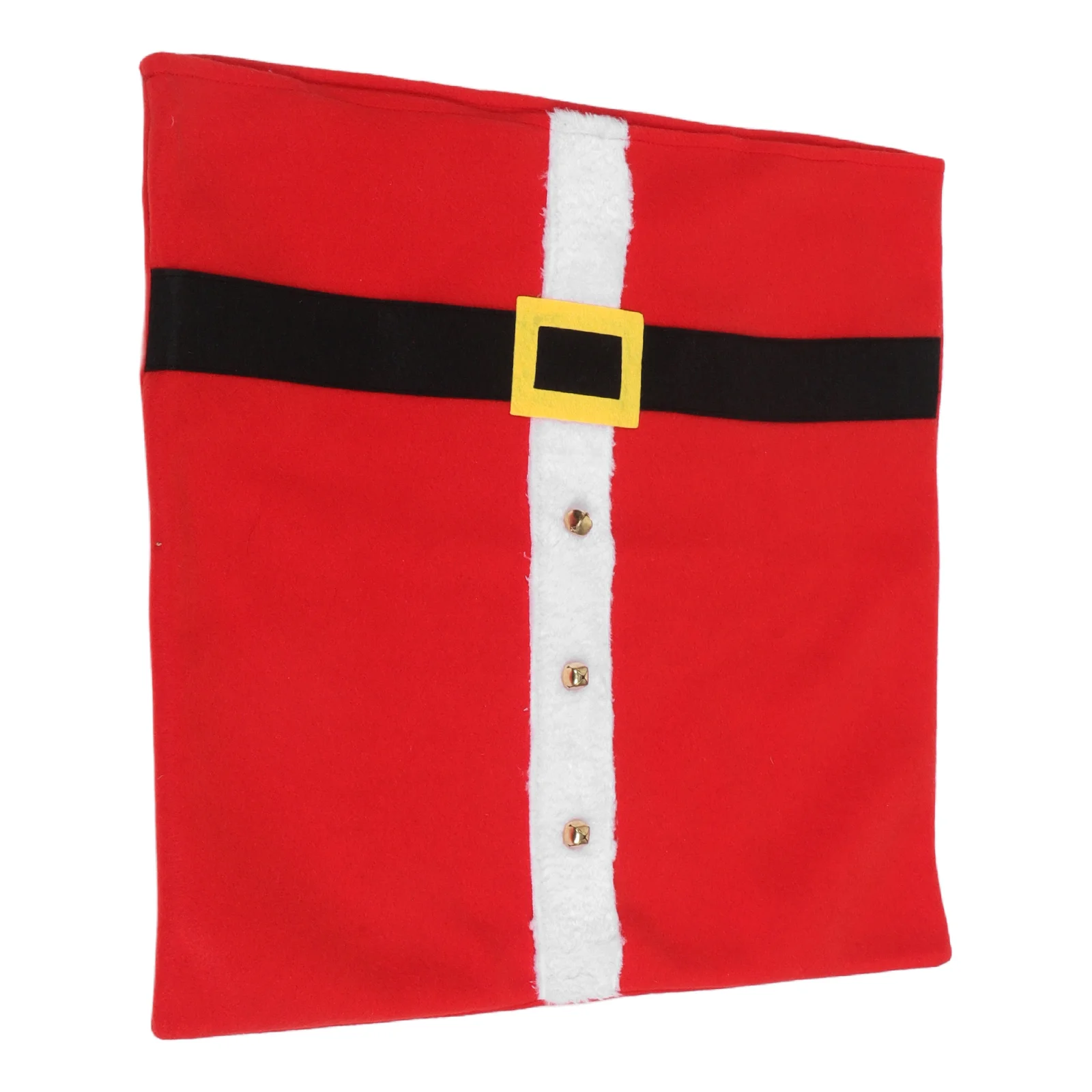 

Christmas Chair Covers Red Belt Buckle Slipcovers Holiday Decor Banquet Wedding Home Restaurant Hotel Reusable Protector Soft