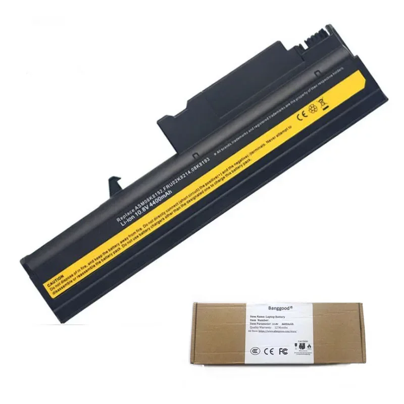 4400 мАч FRU 08K8193 08K8194 92P1010 Аккумулятор для ноутбука IBM Lenovo ThinkPad R50 R50E R50P R51 R52 T40 T40P T41 T41P T42 T42P T43 4400 мАч FRU 08K8193 08K8194 92P1010 Аккумулятор для ноутбука IBM Lenovo ThinkPad R50 R50E R50P R51 R52 T40 T40P T41 T41P T42 T42P T43