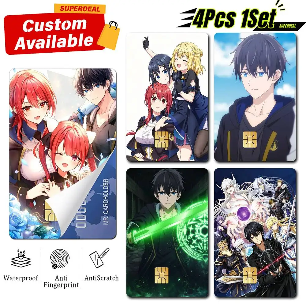 Orun Dura Jack-of-All-Trades Anime Card Stickers for Bank Access Protective Waterproof Film Cover Sticker Gift