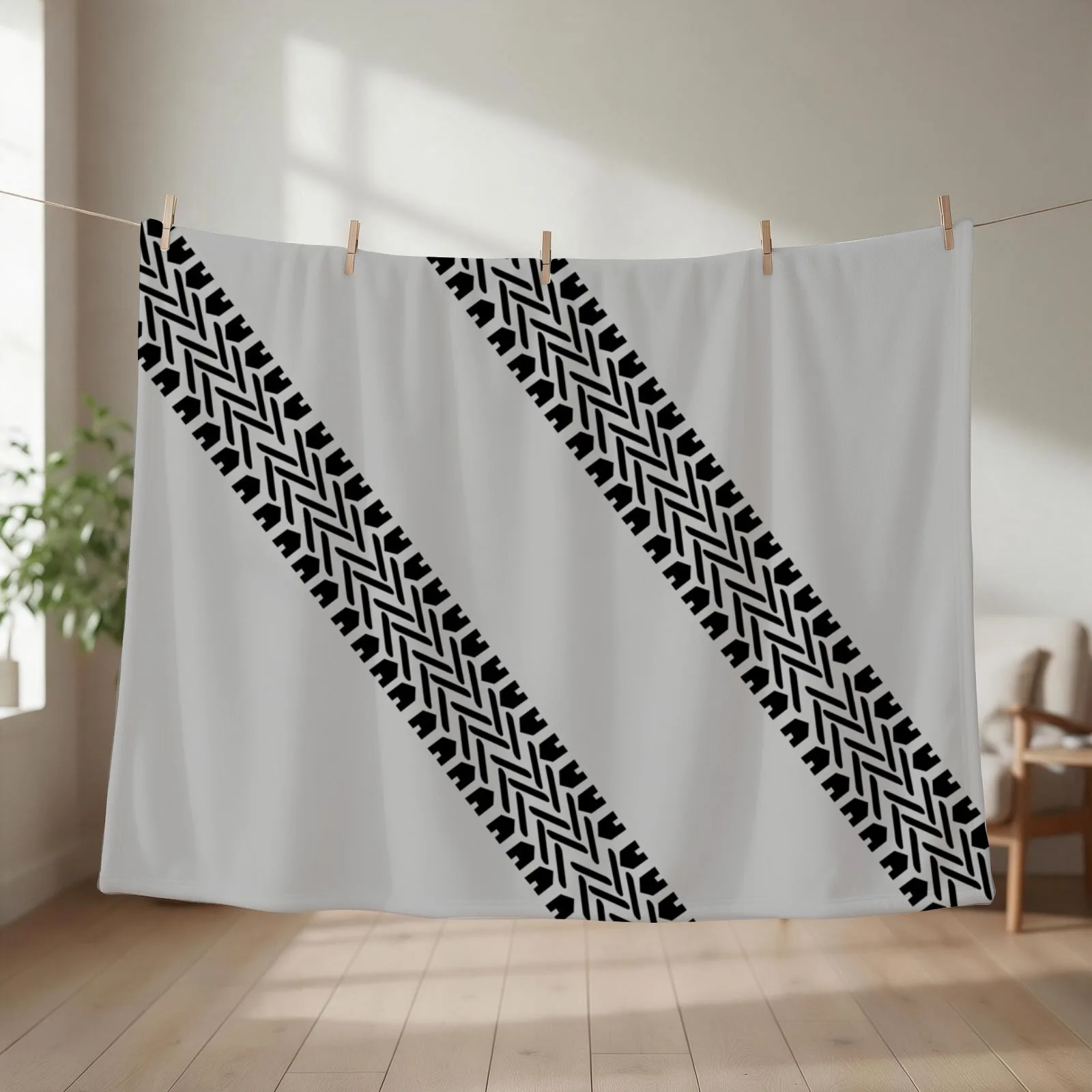 Tire Tracks Throw Blanket couch cozy soft plush fuzzy picnic outdoor blanket