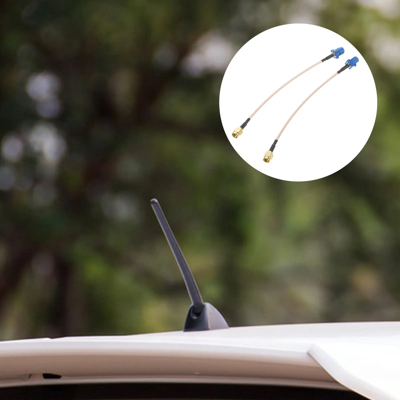 2Pcs Sma Male to Sma Male Antenna Extension Cable for Car Gprs Vehicle Marine Use Compact High-Performance Signal