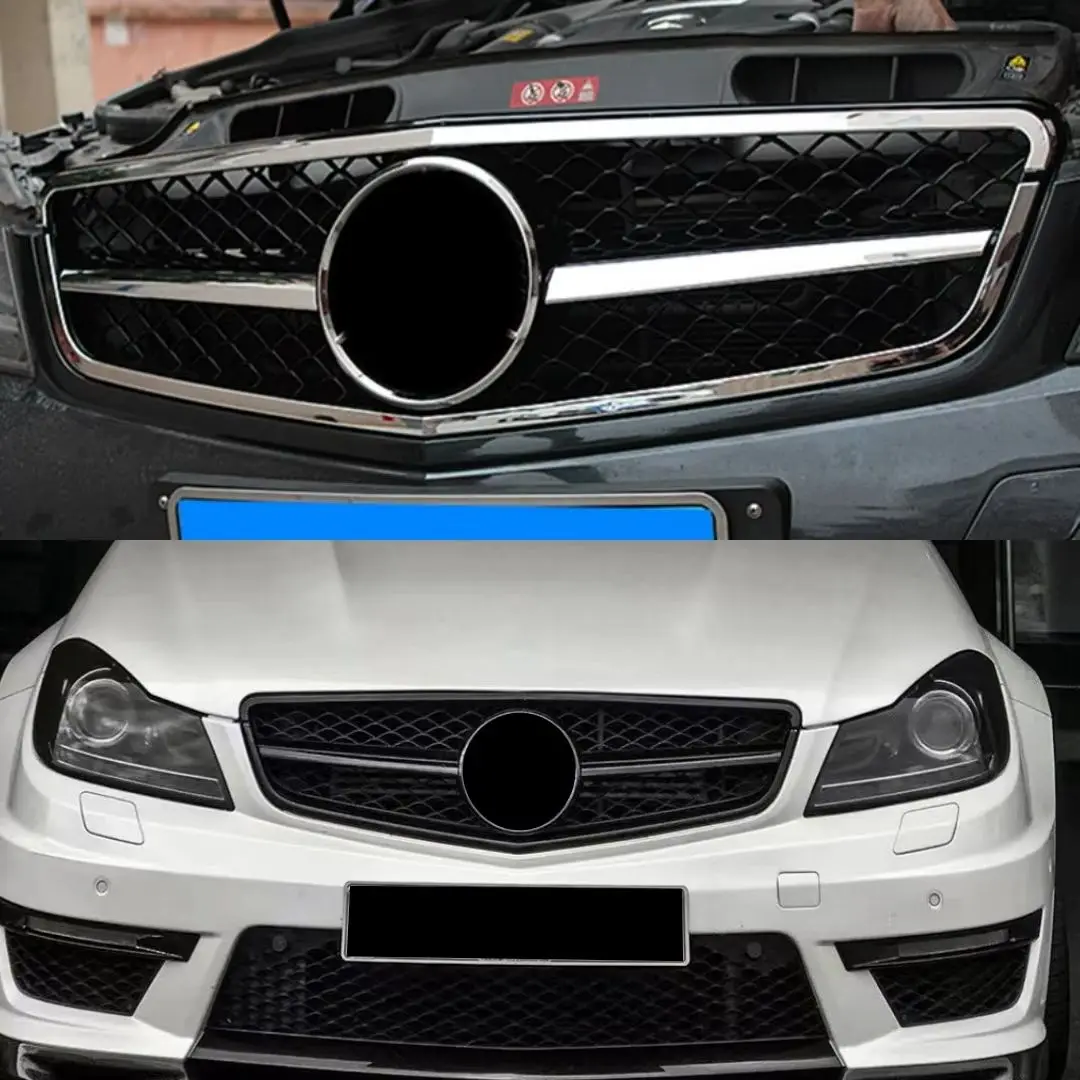 Griglia Anteriore Accessori Tuning Finiture per Mercedes Benz Classe C W204 C204 S204 Coupé C43 2007-14 C180 C200 C250 Stile AMG