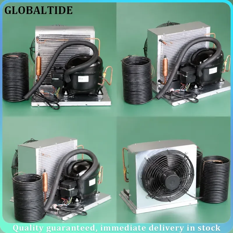 QD43W 220V Small Chiller - Micro Refrigeration Compressor Unit R600a for DIY Custom Circulating Water Cooling