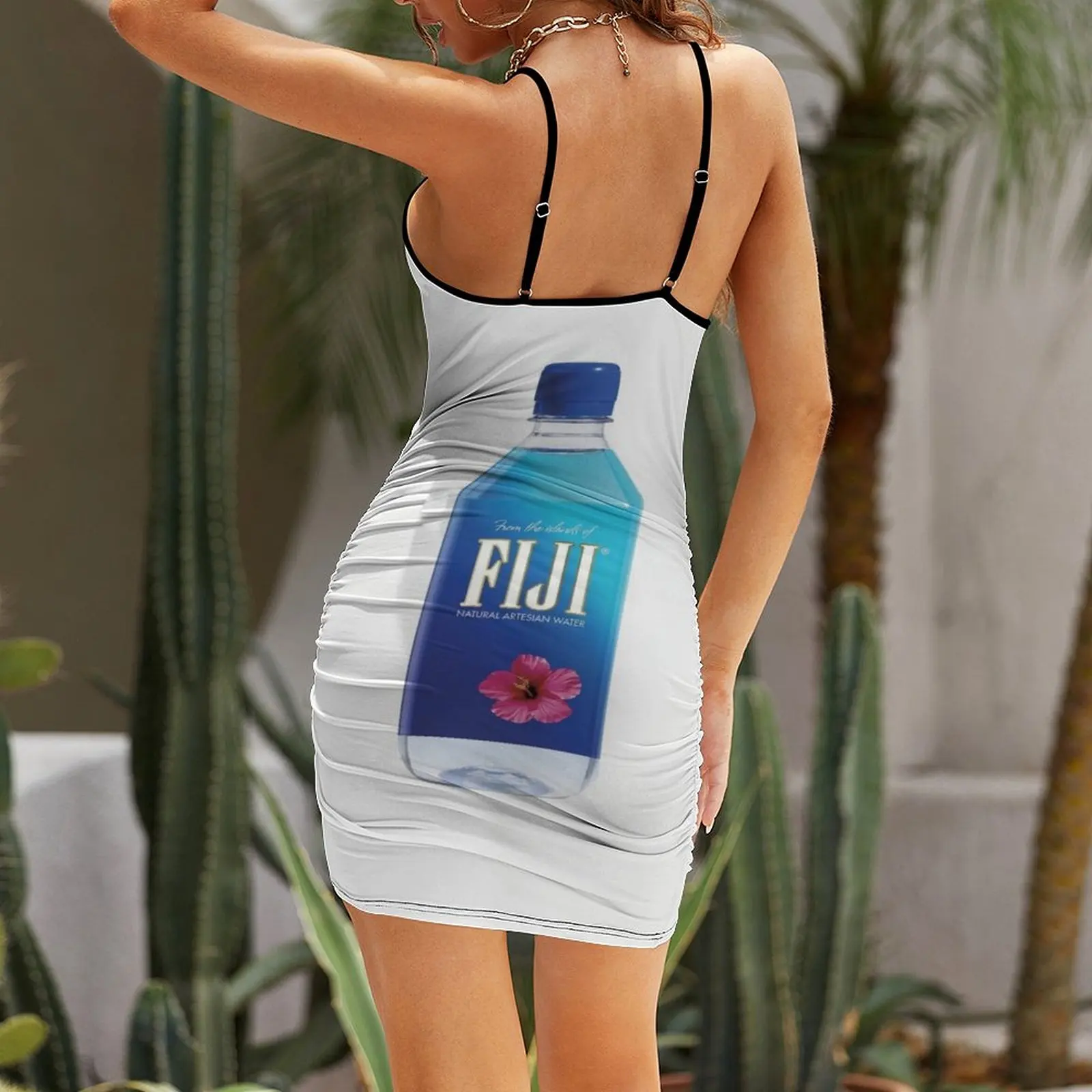 FIJI WATER BOTTLE - Modern Design Sling Dress Dance dresses Casual dresses