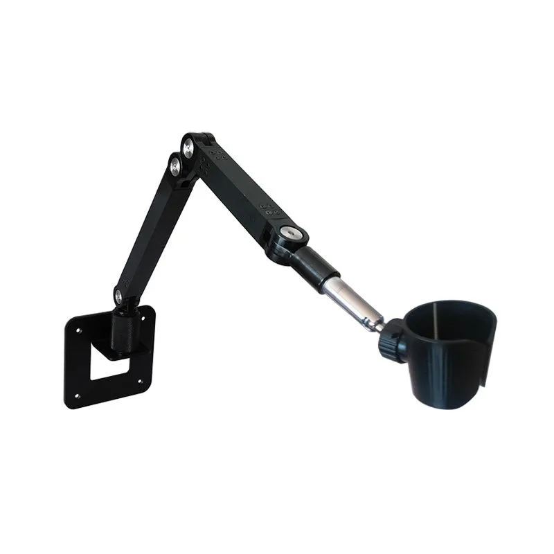 Universal Hair Dryer Stand with Multi-Axis Adjustable Folding Arm Clamp