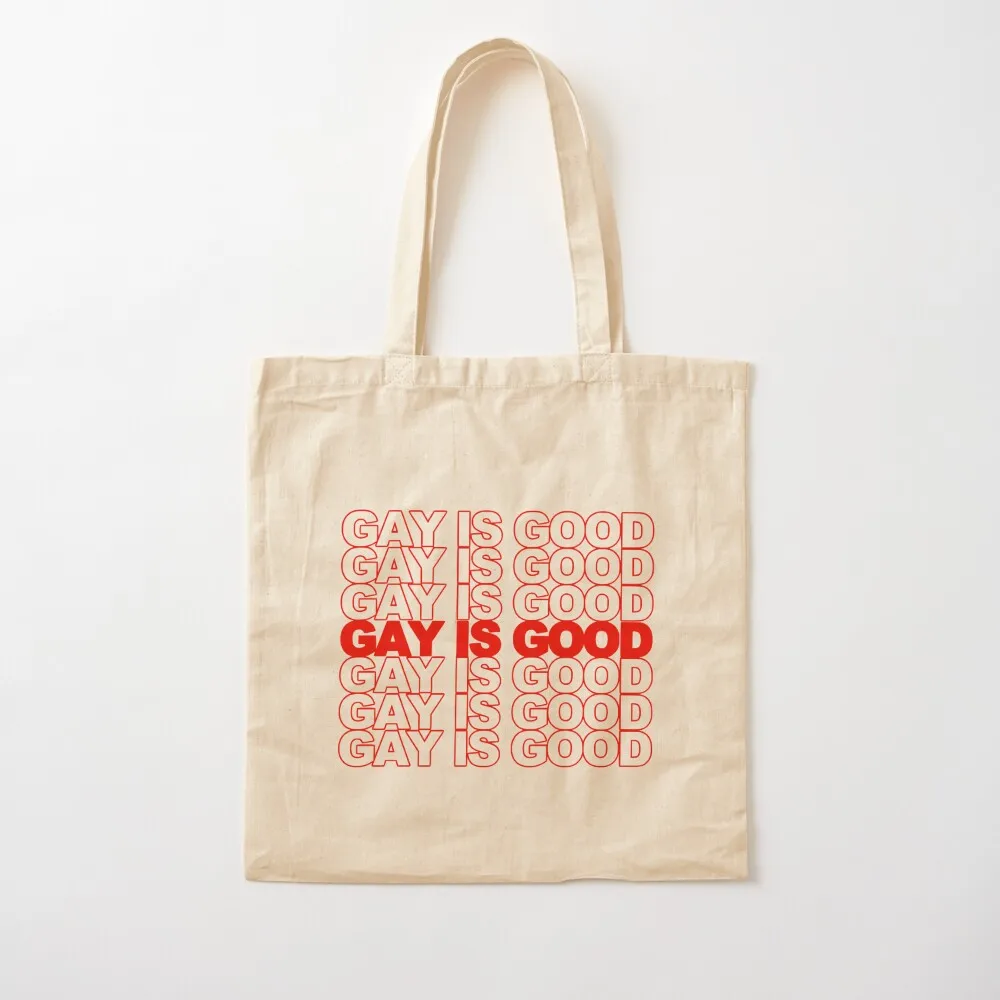Gay Is Good Tote Bag Bolsa grande Bolsa tote personalizável Shopper sacola grande
