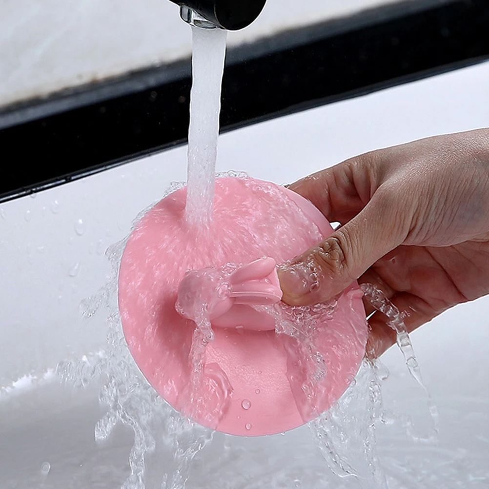 

4Pcs 10cm Pink Rabbit Design Kitchen Sink Water Shutoff Plug Handle Durable Drain Stopper Floor Drain Plug