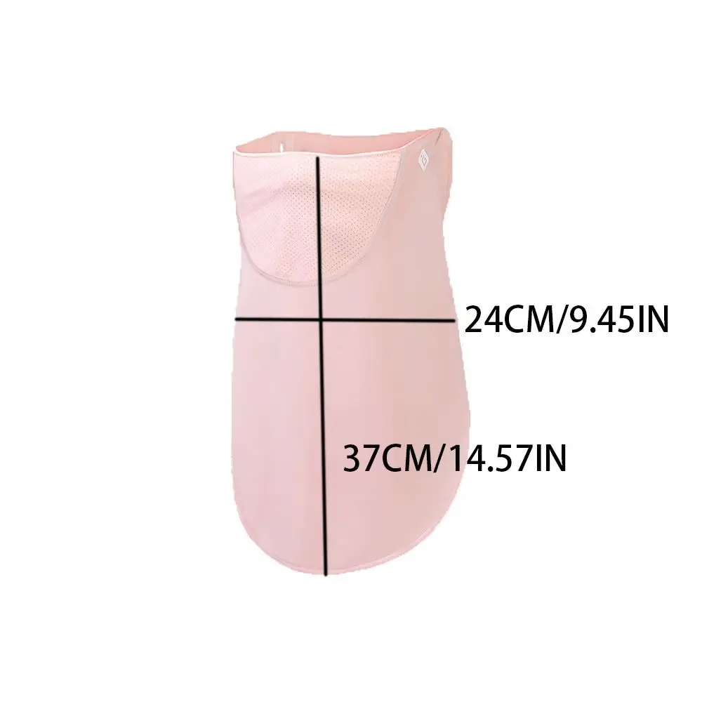 With Neck Flap Anti-UV Sunscreen Veil Sun Protection Ice Silk Womne Neckline Mask Men Fishing Face Mask Summer Sunscreen Mask