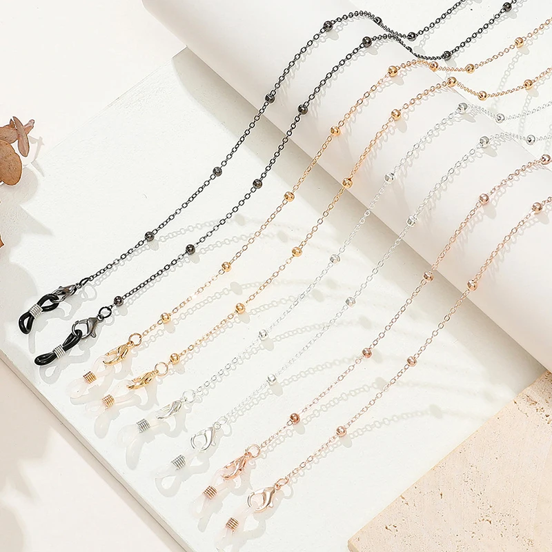 Handmade Beaded Glasses Chain Multifunction Metal Eyewear Lanyard Mask Hanger