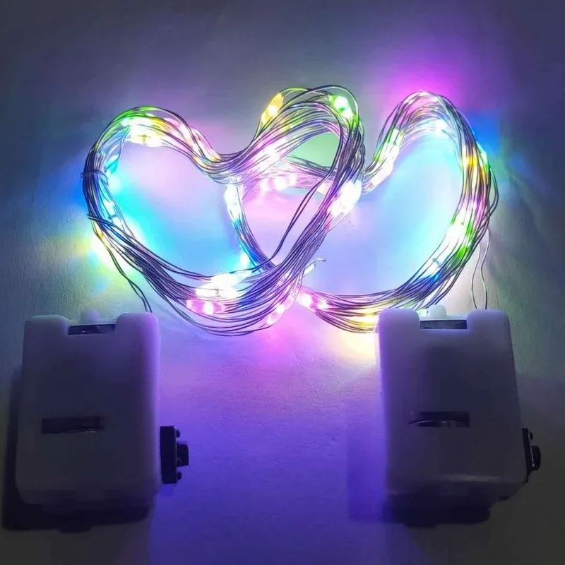 1M 2M Mini Fairy Lights Battery Operated Waterproof Led String Lights Indoor DIY Wine Bottle Party Birthday Christmas Decor