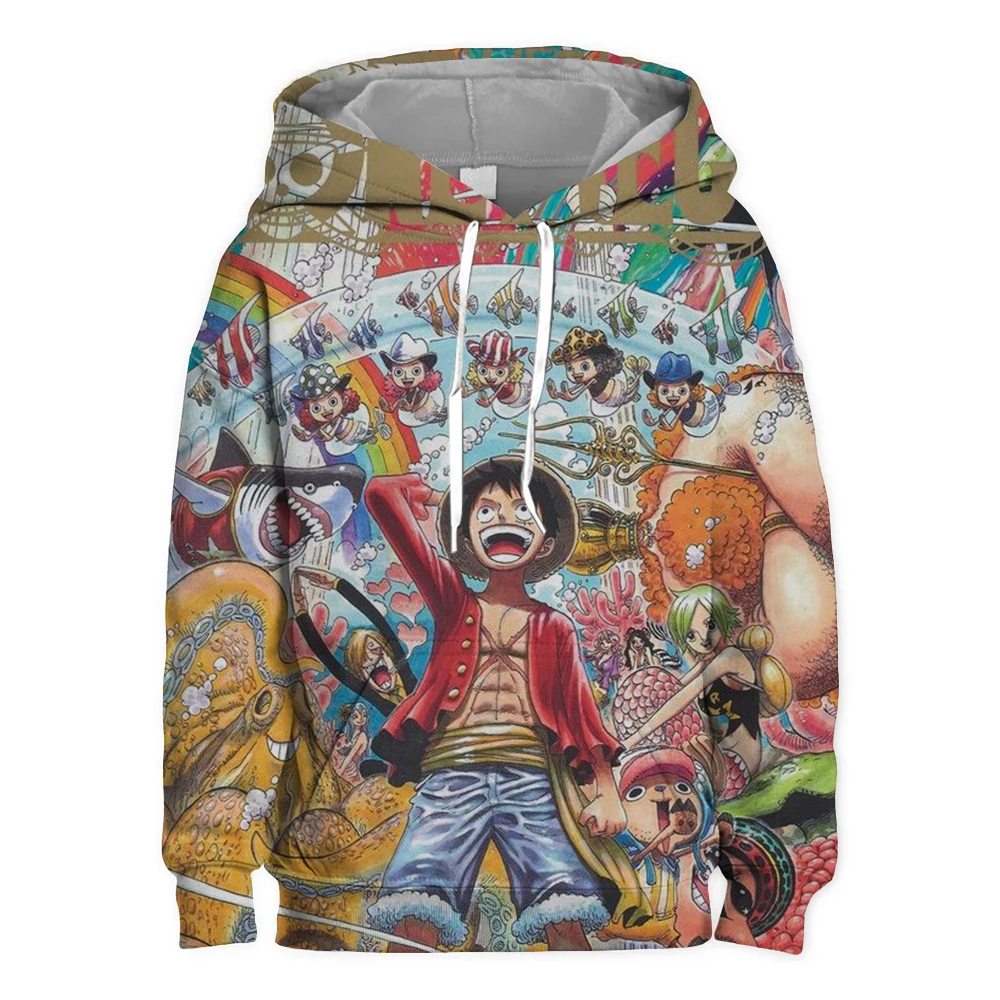 ONE PIECE Luffy Zoro Nami Robin Hoodies 3D Print Fashion Casual Men's and Women pullover