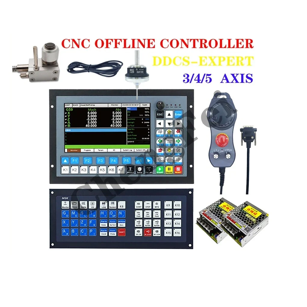 

Standalone CNC Controller DDCS-EXPERT/M350 3/4/5 Axis 1Mkhz Support Close-loop Stepper Sevro/Double Y-axis ATC Replace DDCSV3.1