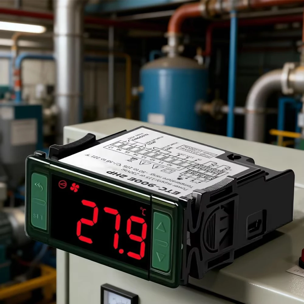 AC115/230V Dual‑Voltage Digital Temperature Controller Thermostat Relay Thermoregulator Heating Cooling Refrigeration Temp