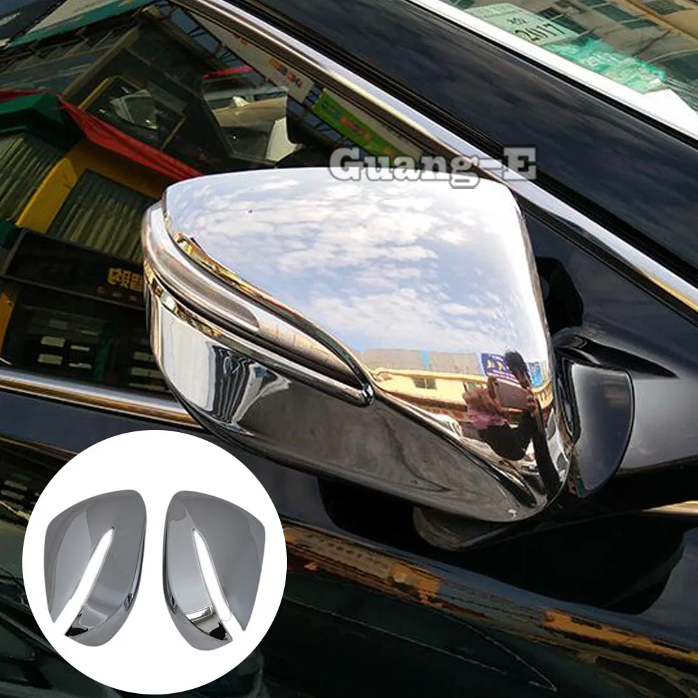 For Hyundai IX45 SantaFe 2013 2014 2015 2016 2017 2018 ABS Chrome Sticks Rear View Eyebrow Side Glass Mirror Cover Trim Frame