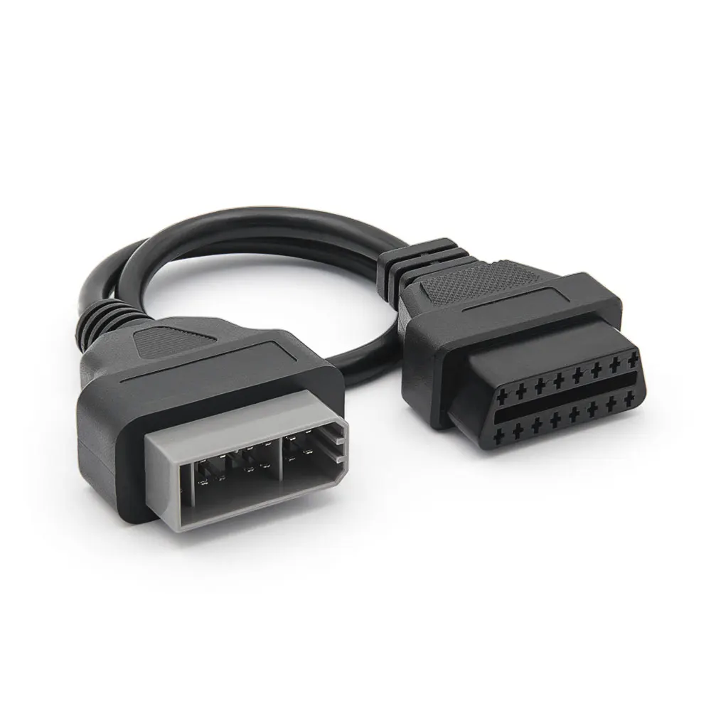 Obd2 تمديد كابل لنيسان 14 دبوس obd إلى obd2 16pin موصل السيارة محول 14Pin ذكر إلى أنثى أداة ماسح ضوئي السيارات التشخيصية