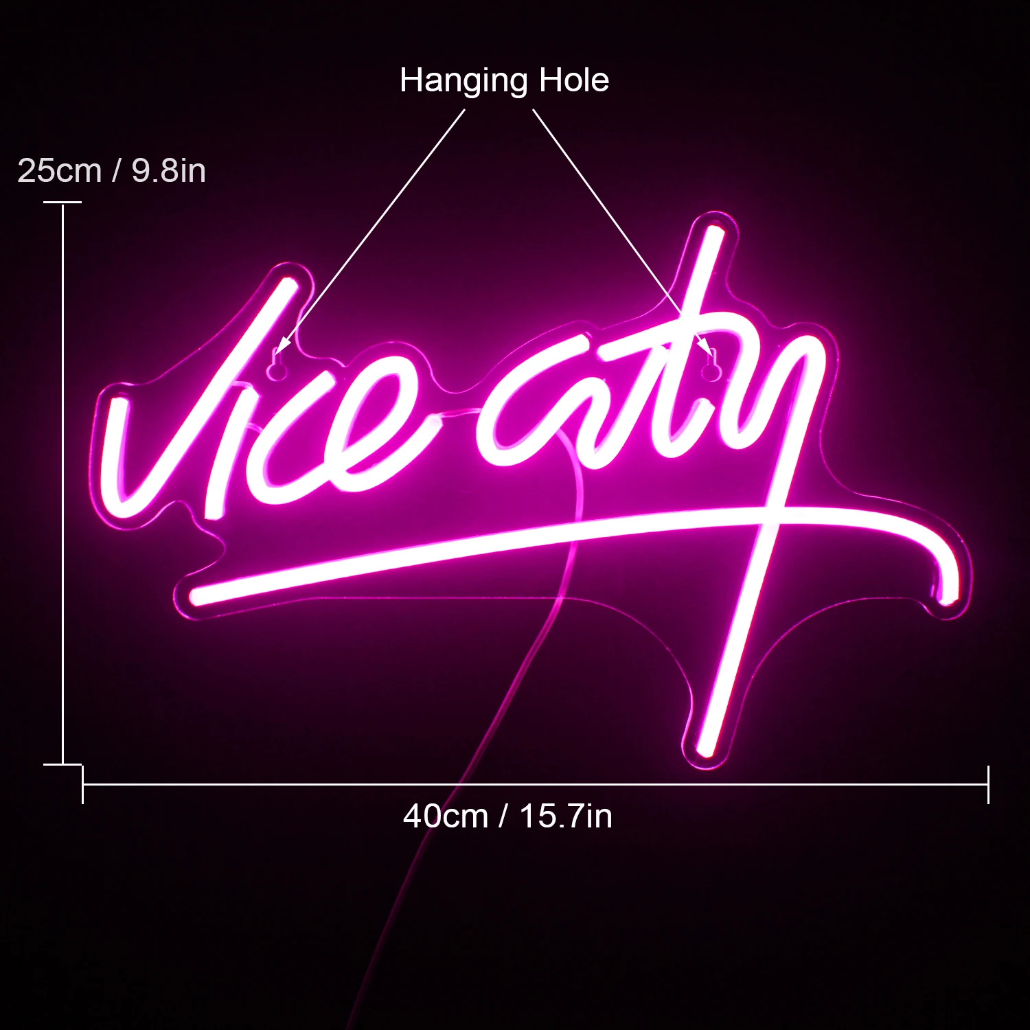 Vice City Noen Led Sign GTA Art Wall Decor Game Room Decoration For Home Bedroom Gaming Zone Party Bar Club Item USB Lamp Signs