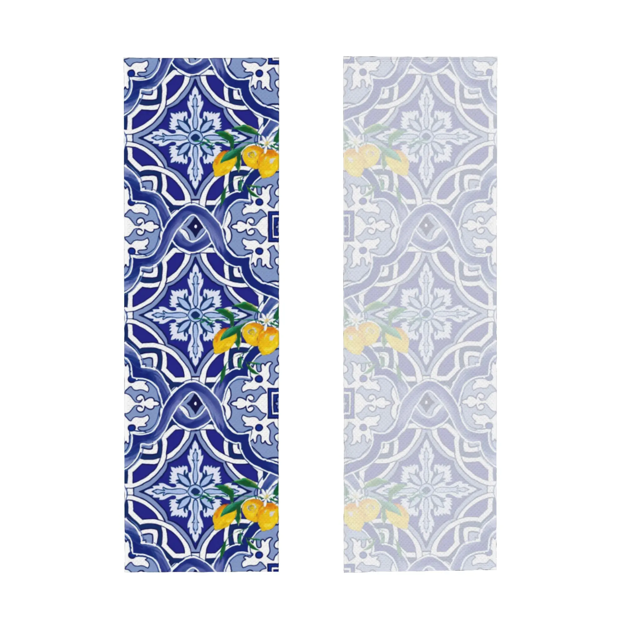 Sicilian Tiles Mediterranean Blue Tiles Cold Exercise Towel Yoga Fitness Running Outdoor Activities Travelling Camping Towels