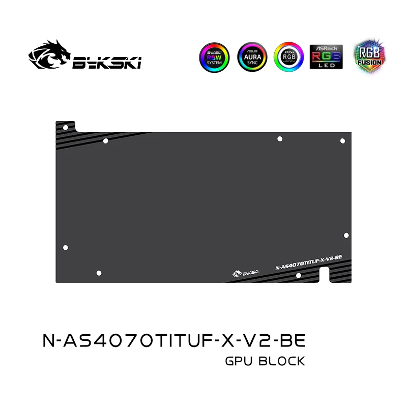 Imagem -05 - Bykski-radiador de Refrigeração de Cobre Uso de Bloco de Água para Asus Tuf Rtx 4070ti 12g Gaming 4070 Super Gpu Card N-as4070tituf-x-v2