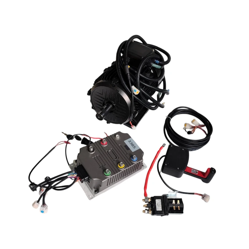 High-Power 48V 10kW 1500 RPM Marine Brushless DC Motor Kit Includes Motor, Driver, and Rotary Encoder