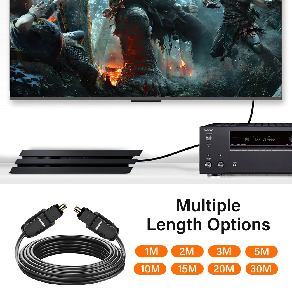HIFI 5.1 كابل الصوت البصري الرقمي Toslink SPDIF كابل محوري لمكبرات الصوت بلو راي Xbox 360 PS4 كابل الألياف مكبرات الصوت 1 متر 30 متر