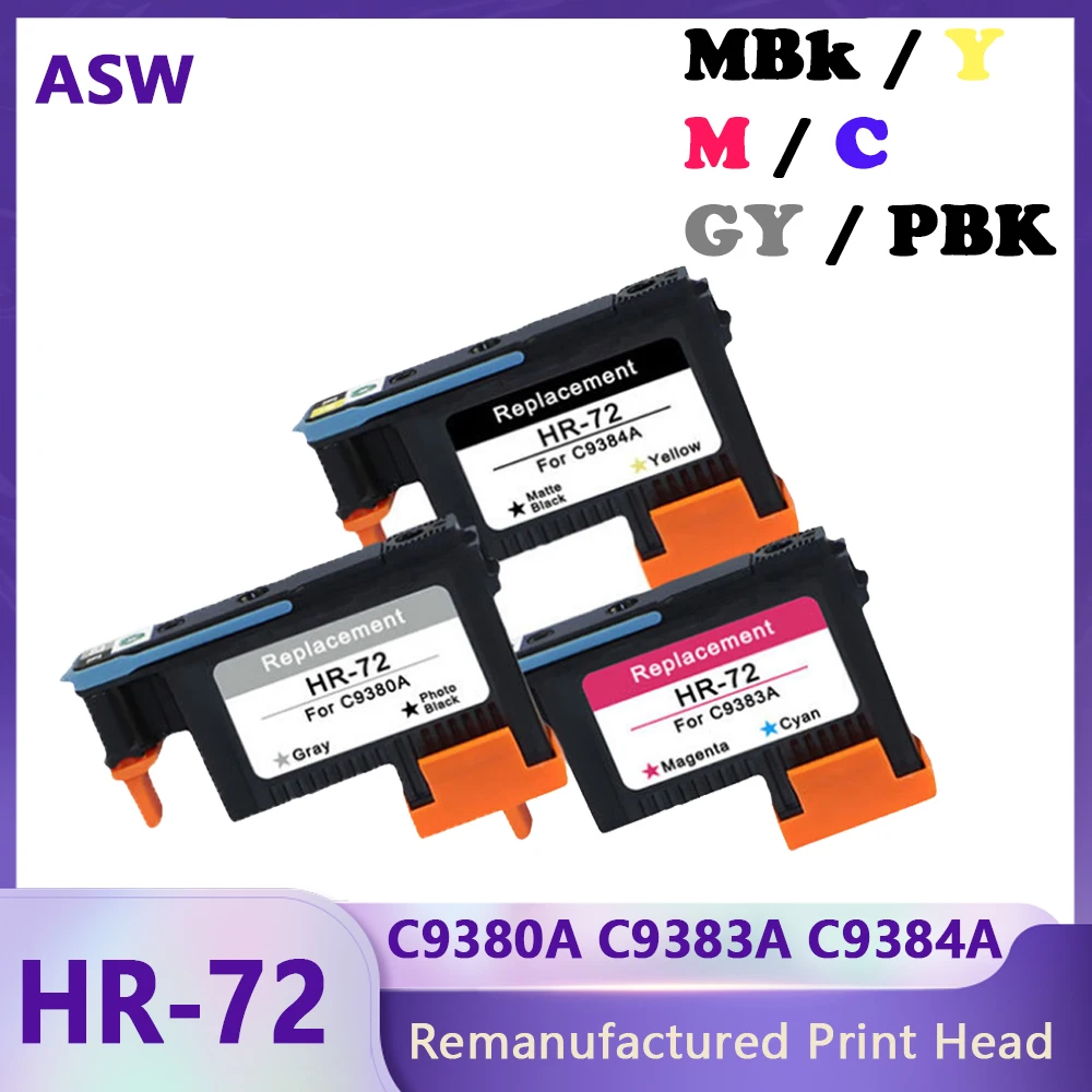 

Compatible for HP72 hp72 printhead C9380A C9383A C9384A for HP DesignJet T1100 T1120 T1120ps T1300ps T2300 T610 T770 T790 T795