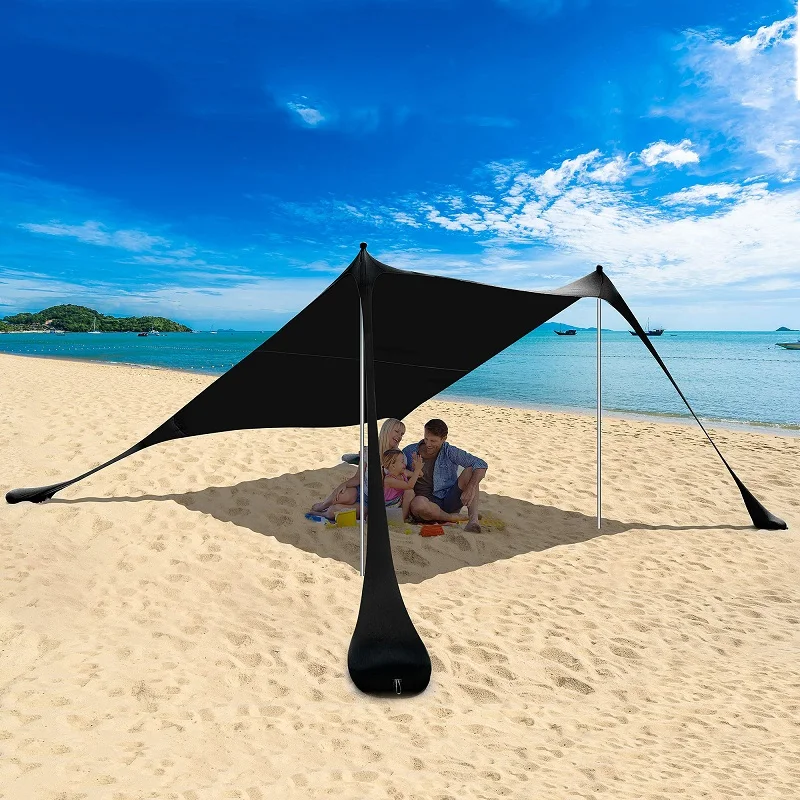 

Beach Sun Shelter Outdoors Canopy Shade for Fishing Backyard Camping Umbrella Awning