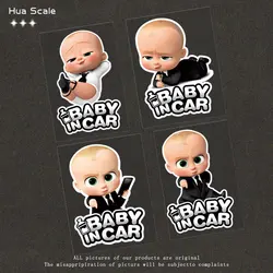 Cartoon cartoon car stickers waterproof reflective stickers baby in car car personality warning decorative accessories