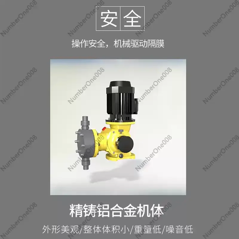 Mechanical Diaphragm Dosing Metering Pump Anti-Corrosion Acid Alkali Resistant for Sewage Treatment Adjustable Electric