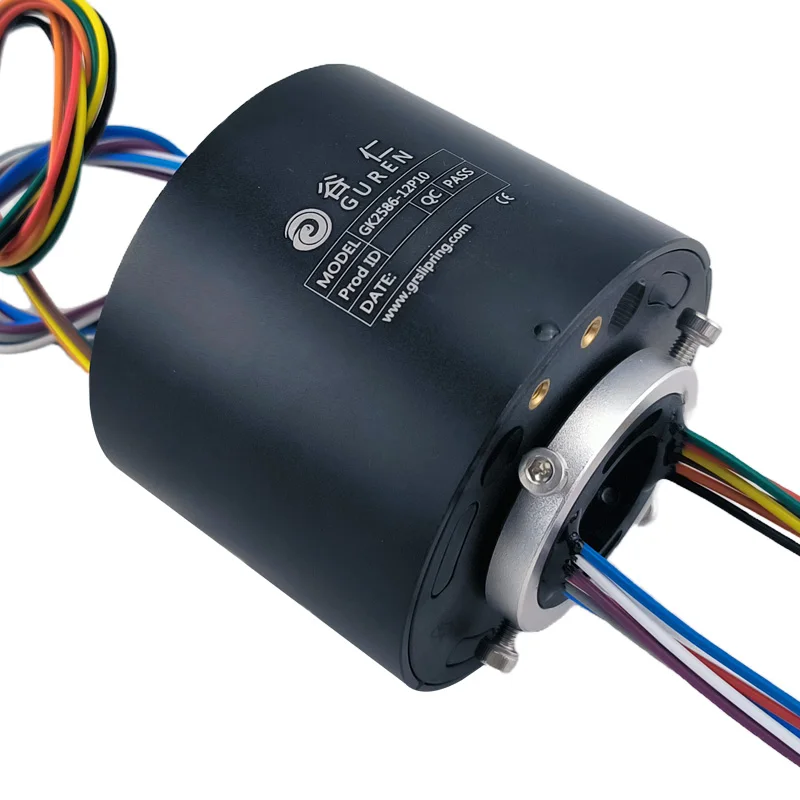 Conductive slip ring 360 degree rotating connector brush through hole conductive ring collector ring 12 circuit