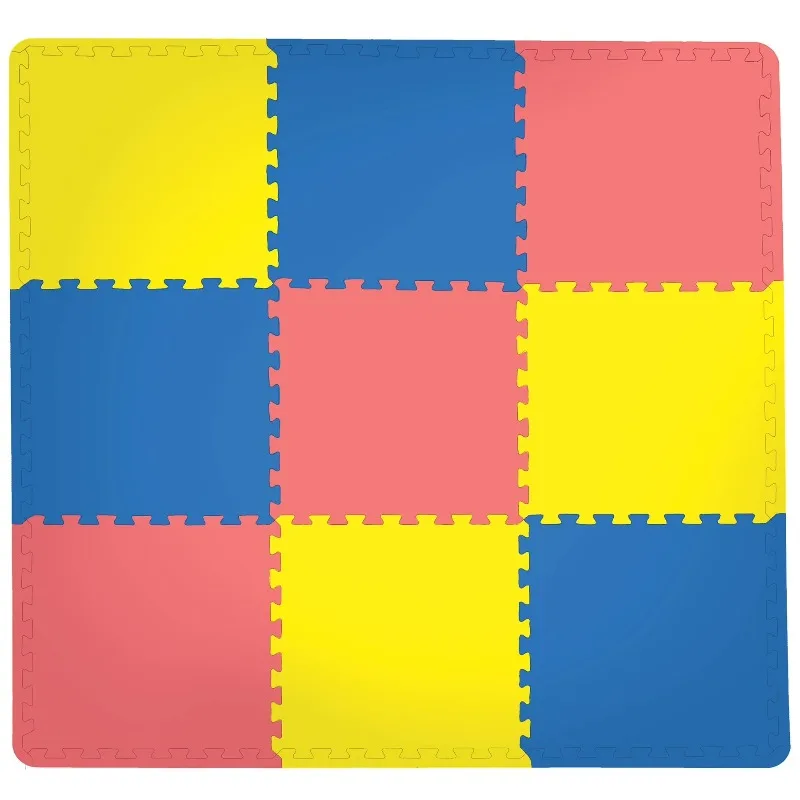 

Multicolor Puzzle Interlocking Floor Tiles