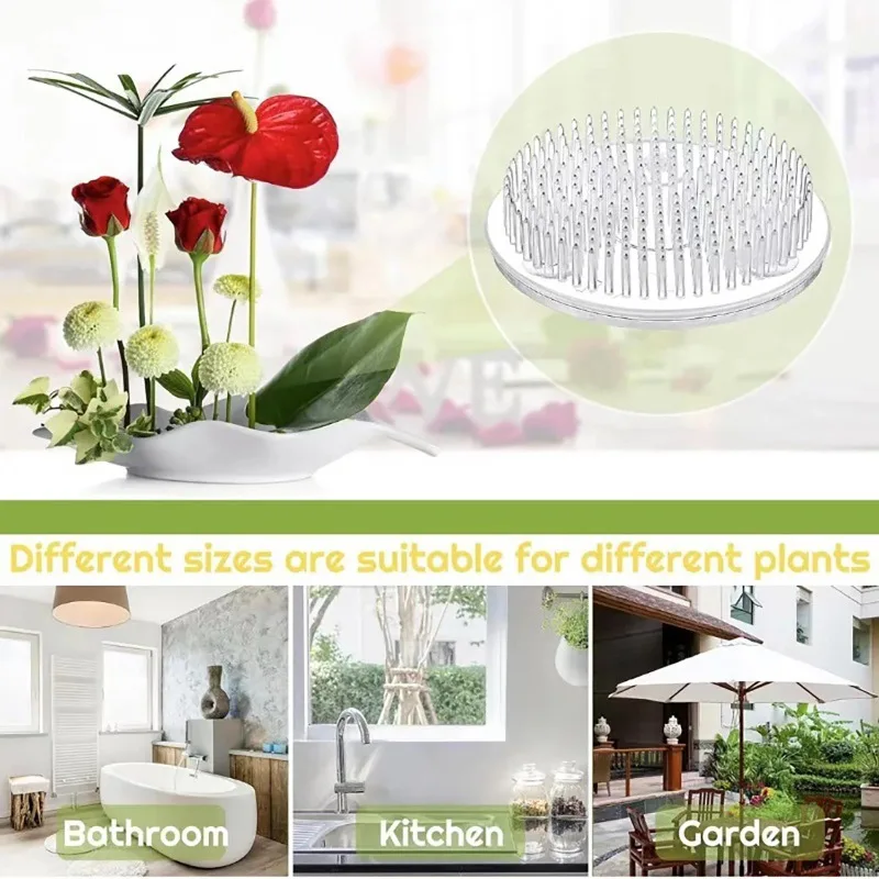 Professional Plastic Flower Frog Pin Holder for Floral Arrangements Vase Ikebana Wedding Christmas Home Decoration Plant Tool