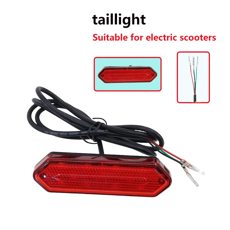 Brake Light Signal LED Rear Tail 48V Light With Bracket Night Safety Taillight For Small Citycoco Electric Scooter Accessories