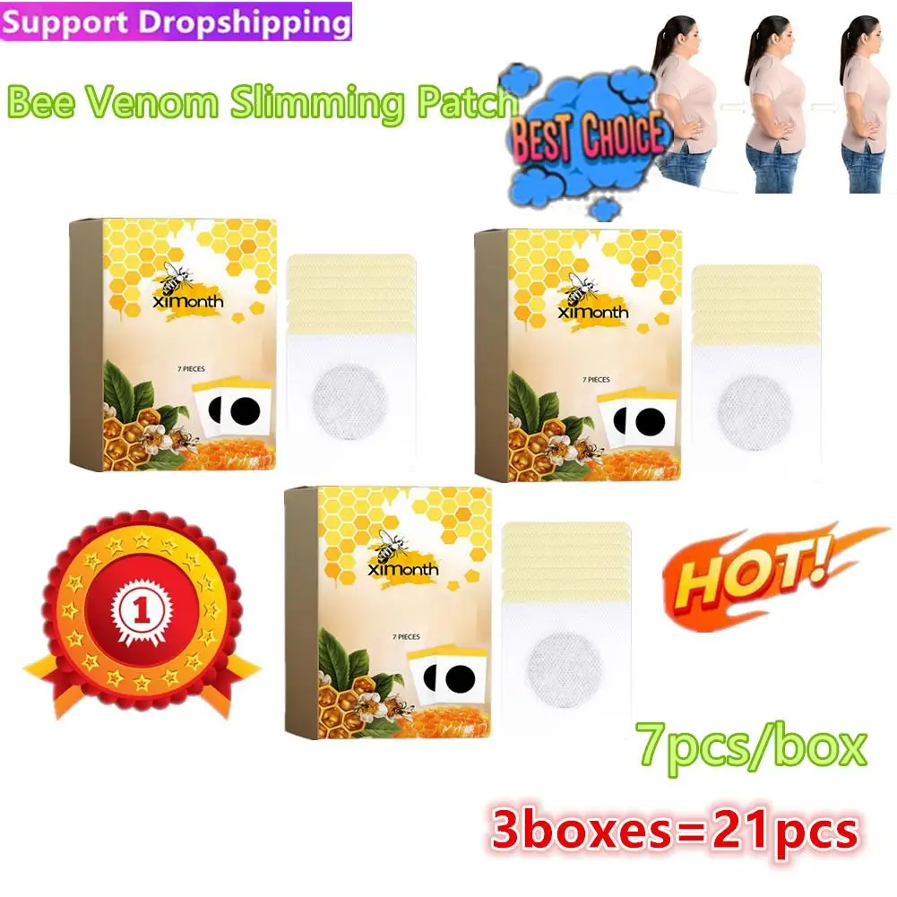 3X Bee Slimming Patch Belly Slimming Patch Lose Weight Detox Abdominal Navel Sticker Fast Burning Fat Improve Stomach