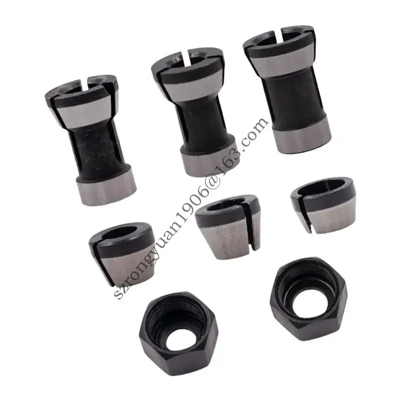 

Collet Chuck Conversion Sleeve for Trimming Machine Electric Woodwork Routers Clamp Holder Adapter Head Converters