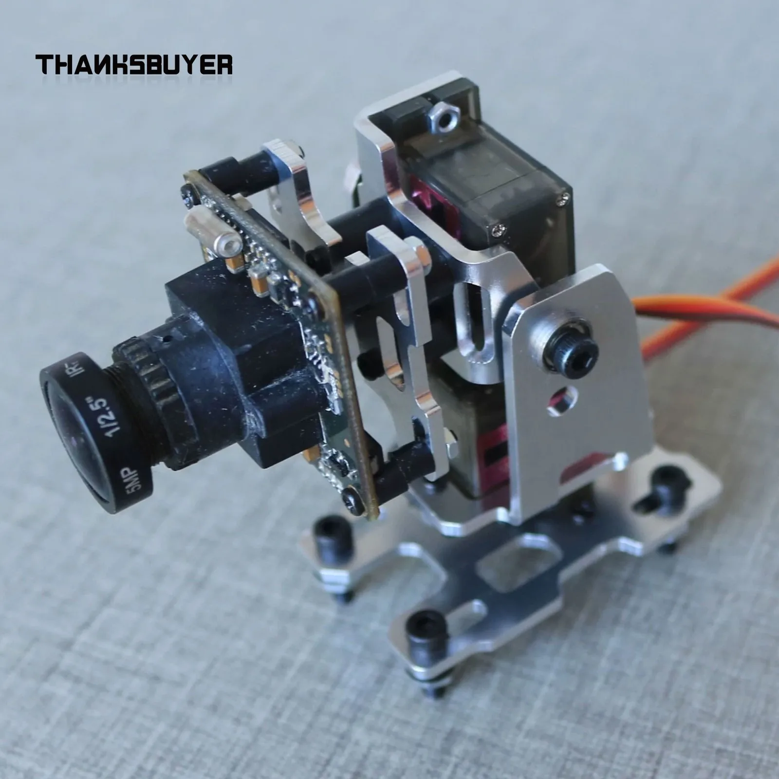 2 Axis Gimbal FPV Gimbal Drone Gimbal with Two Metal Gear Servos for Model Aeroplane Cameras