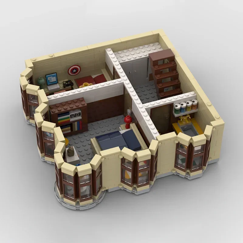 Street View Modell Moc Bausteine Himmel Haus Modell Technologie Modulare Ziegel DIY Montage Bau Spielzeug Urlaub Geschenke