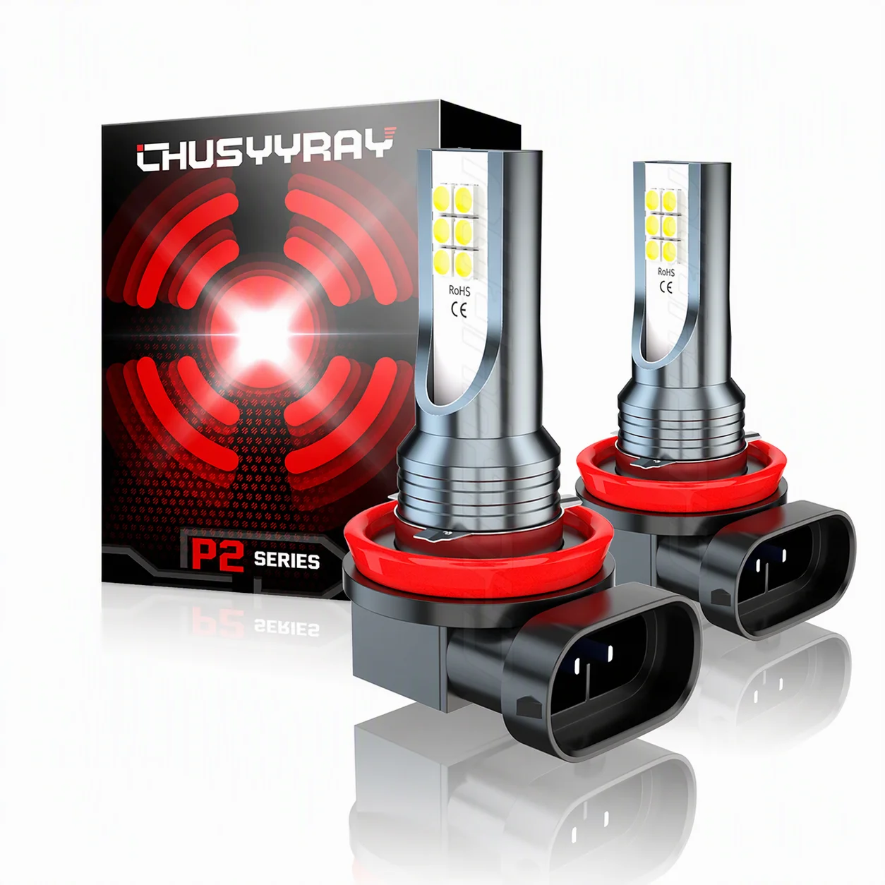 FIT Toyota Corolla CE LE C S Sedan 4-Door 2009-2015 H11 LED Fog Light Bulb 6000K 4000LM 40W