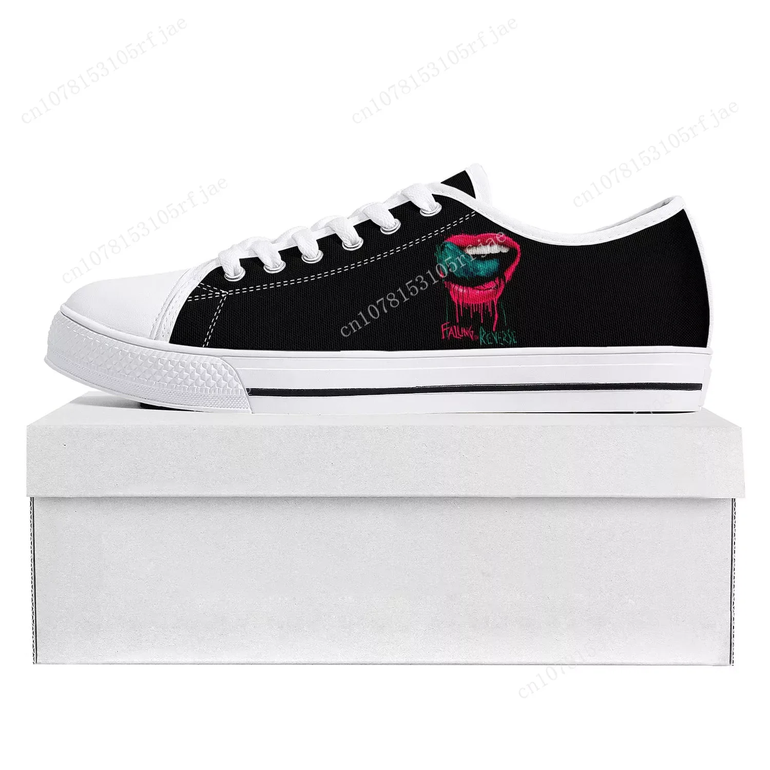 Zapatillas de deporte de lona para hombre y mujer, zapatos de alta calidad con diseño de banda Punk Rock, calzado personalizado para parejas