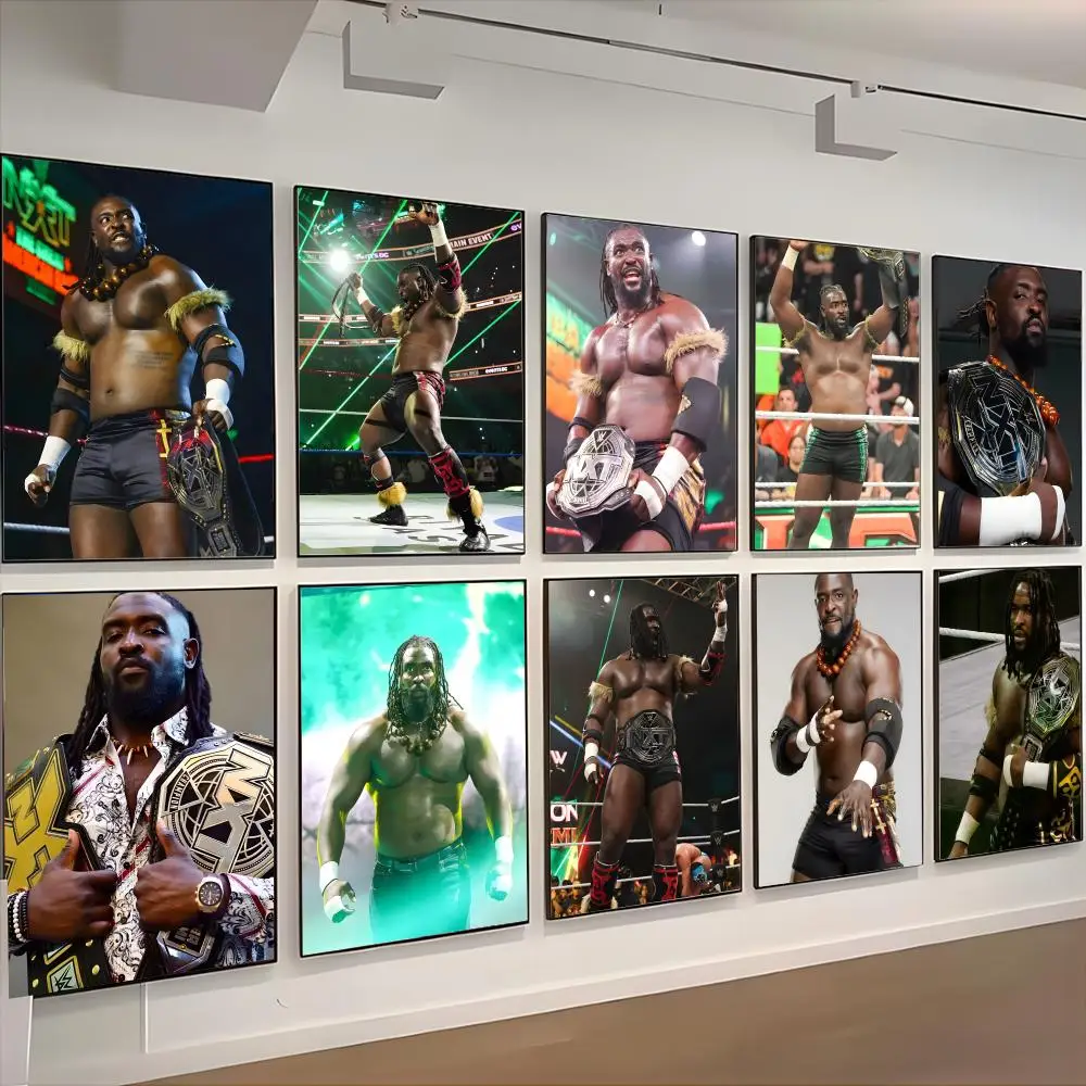 Pôster retrô Prominent Oba Femis, arte de pôster retrô para decoração de sala de estar