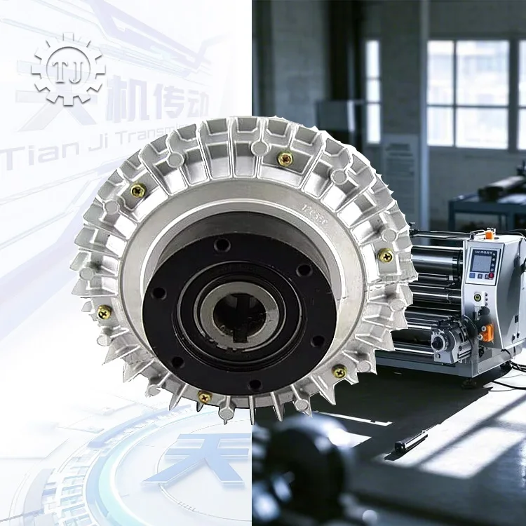 جديد TJ-POC-A وحدة تحكم في التوتر بعمود مجوف قابض مسحوق مغناطيسي OEM/ODM مورد القابض لمعدات التعبئة والتغليف