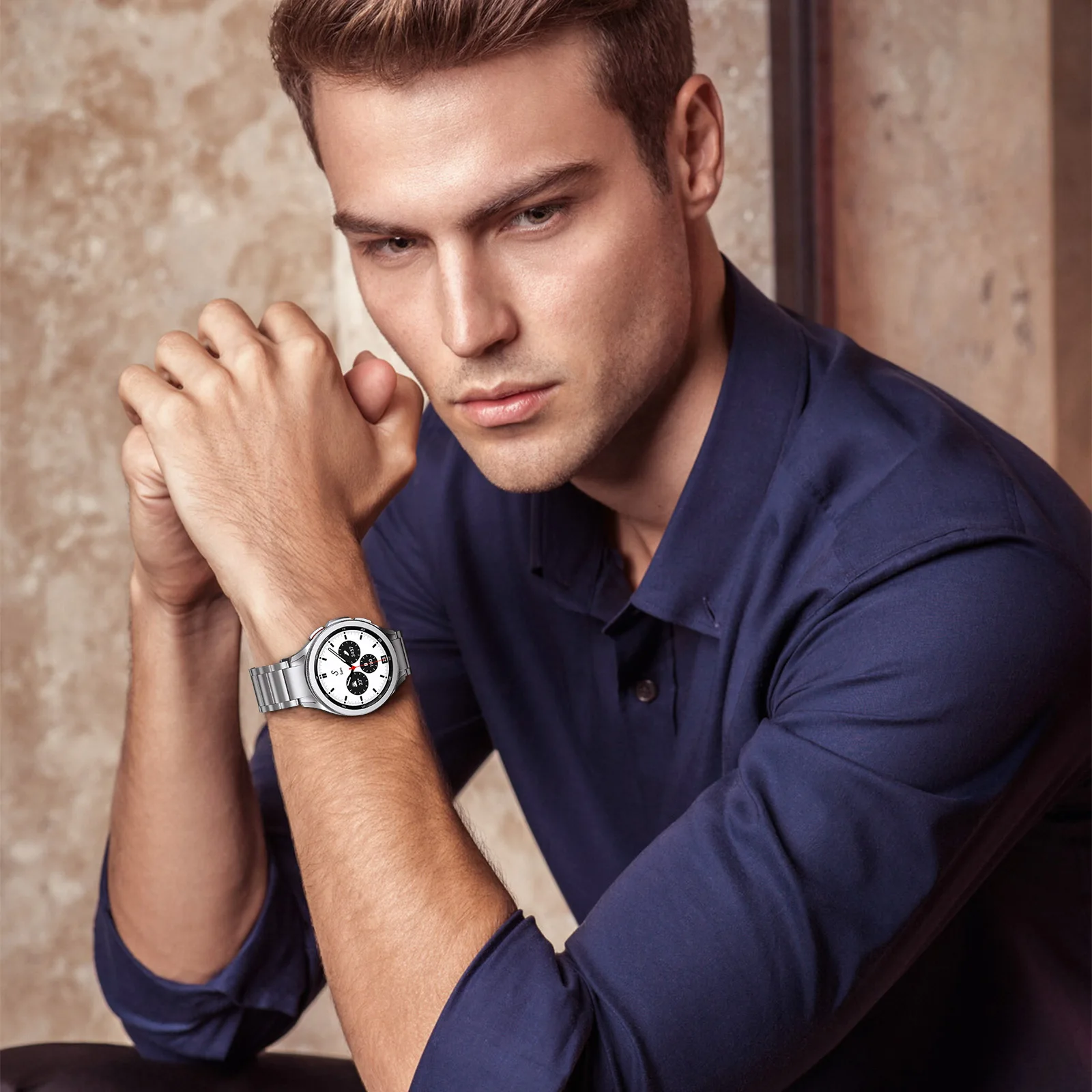 High Quality Titanium Strap for Samsung Galaxy Watch 6 Classic 43 47mm 40/44mm Band for Galaxy Watch 6 5 4 No Gaps Wristband