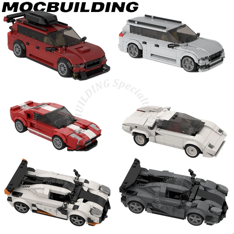 Car Model MOC Building Blocks Display Construction Toys Birthday Gifts Present