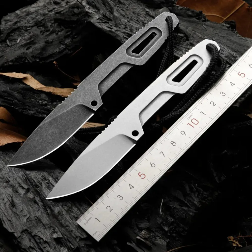 

S600 Outdoor Survival Fixed Knife 7Cr13Mov Blade Full Tang 7Cr13Mov Handle EDC Knives with Sheath Camping Hunting Knives