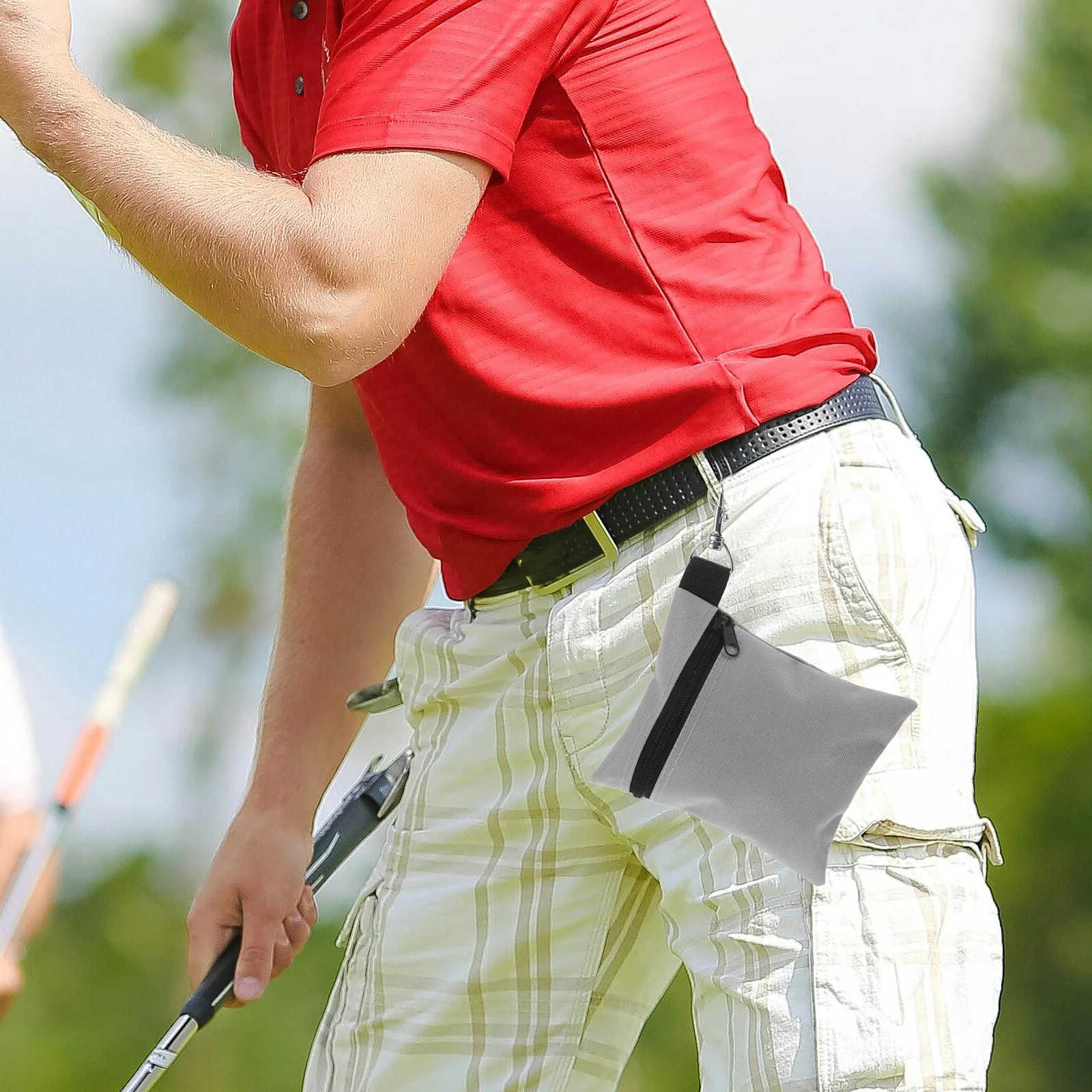 

2Pcs Golf Waist Bag Multi-Functional Pouch Durable Organizer for Balls Tees and Accessories Stylish Design Golf Bag Travel Case