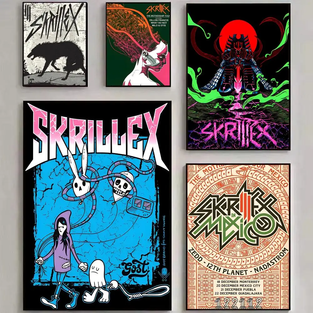Singer Skrillex Poster HD art sticky wall waterproof home living room bedroom bar aesthetic decoration