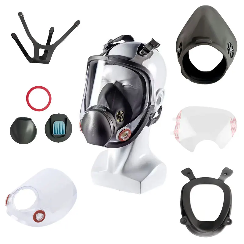 Replace Part For 6800 Mask PC Face Shield Head Belt Mouth Nose Mask Protective Film Gas Mask Respirator Paint Spray Accessories