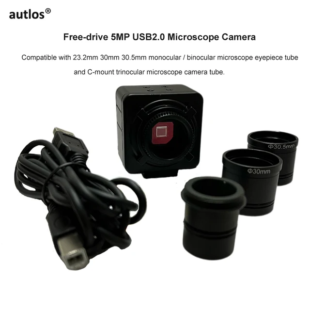 5MP CMOS USB monokularowy lornetka trinokularowa kamera mikroskopowa okular cyfrowy kamera przemysłowa HD do mikroskopu